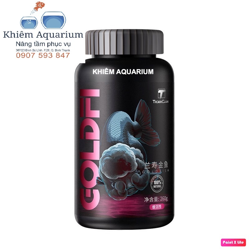 Thức ăn vỗ béo cho cá vàng Tiger Claw 50% đạm
