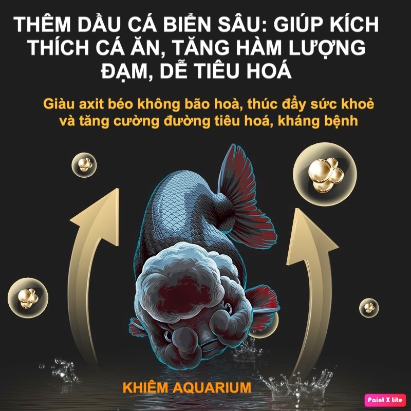 Thức ăn vỗ béo cho cá vàng Tiger Claw 50% đạm