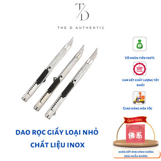 Dao rọc giấy inox, dao rọc giấy nhỏ gọn cao cấp, dao rọc giấy tiện lợi - The D