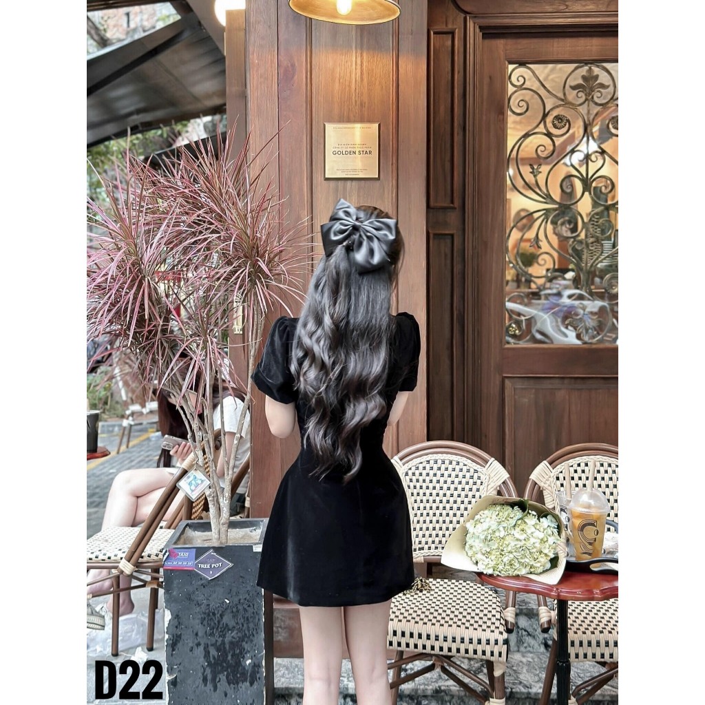 Đầm Nhung Tiểu Thư Bigsize