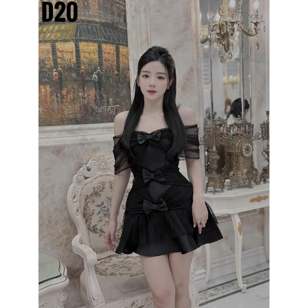 Đầm Trễ Vai Nơ Bigsize