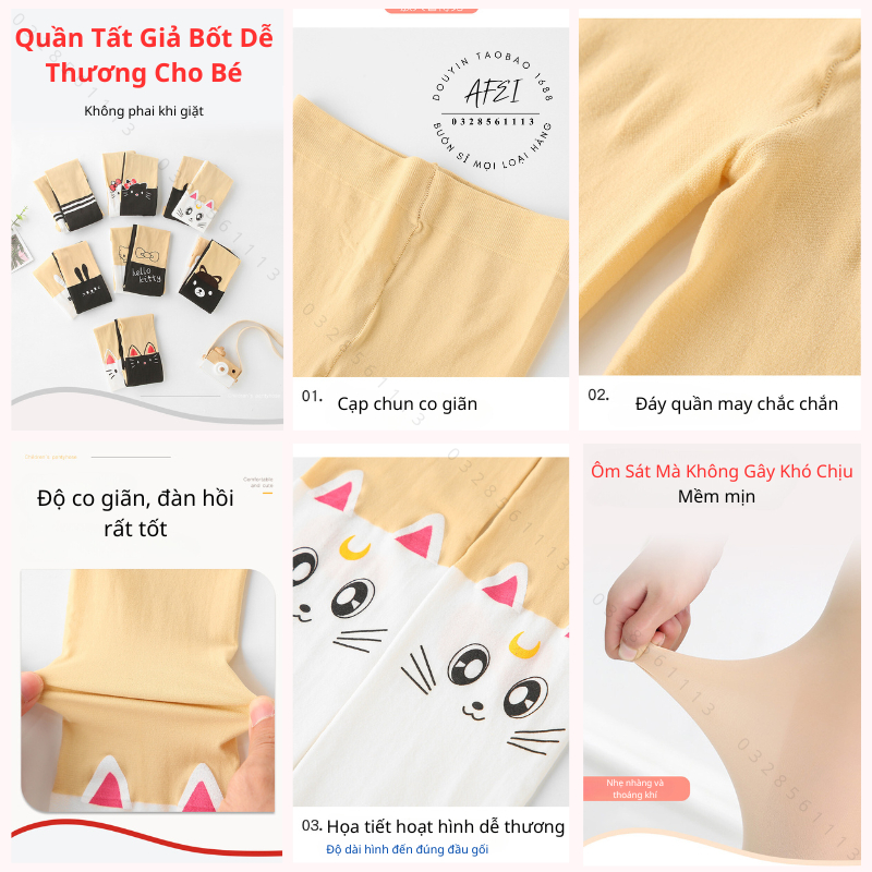 Quần Tất Giả Bốt Siêu Dễ Thương Cho Bé - FL23