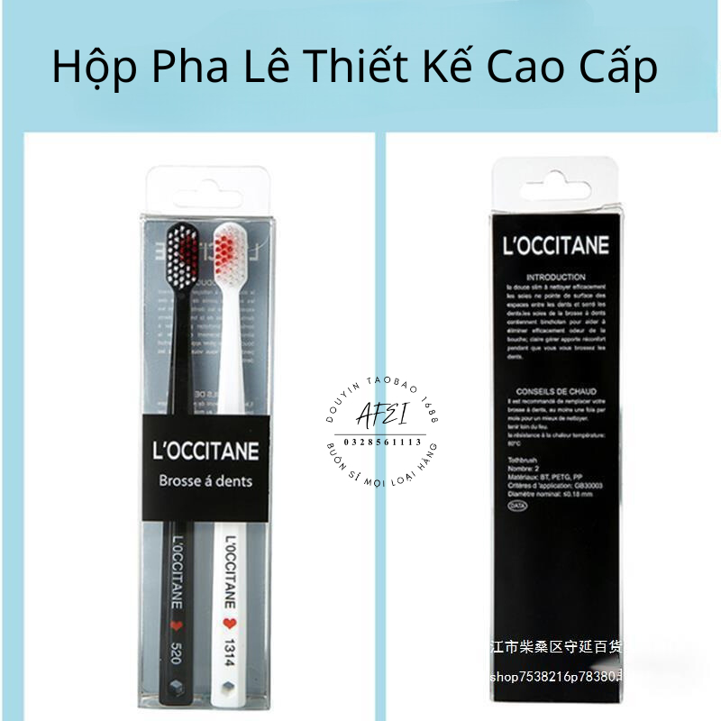 Sét 2 Bàn Chải Đánh Răng  Hình Trái Tim Sợi Nano Thân Thiện Với Môi Trường - FL30