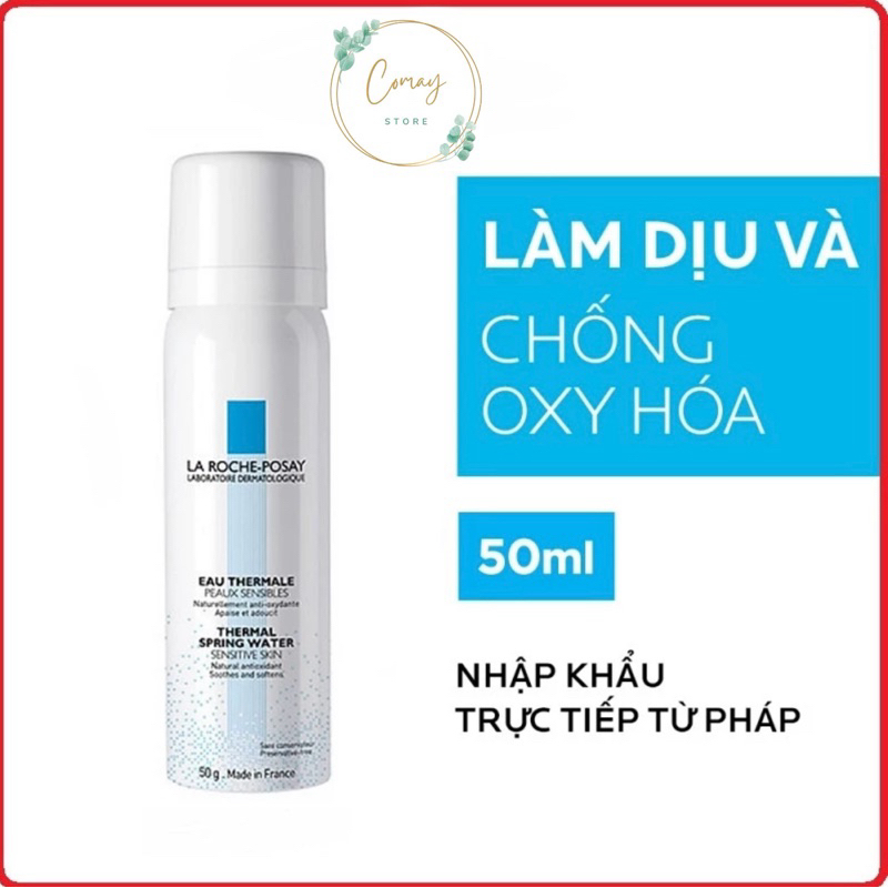 Xịt khoáng La Roche Posay Thermal Spring Water Giúp Làm Dịu & Giảm Kích Ứng 50ml