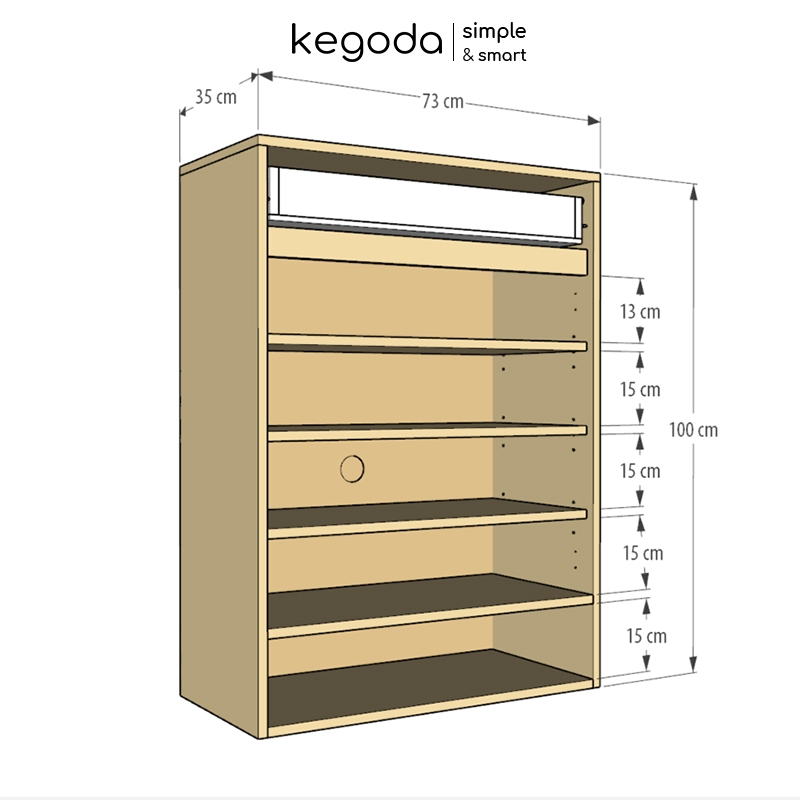 Kệ Tủ Giày Gỗ Phong Cách Bắc Âu KGD71 Thương Hiệu KEGODA, Sức Chứa Lớn, Có Ghế Ngồi Mang Giày