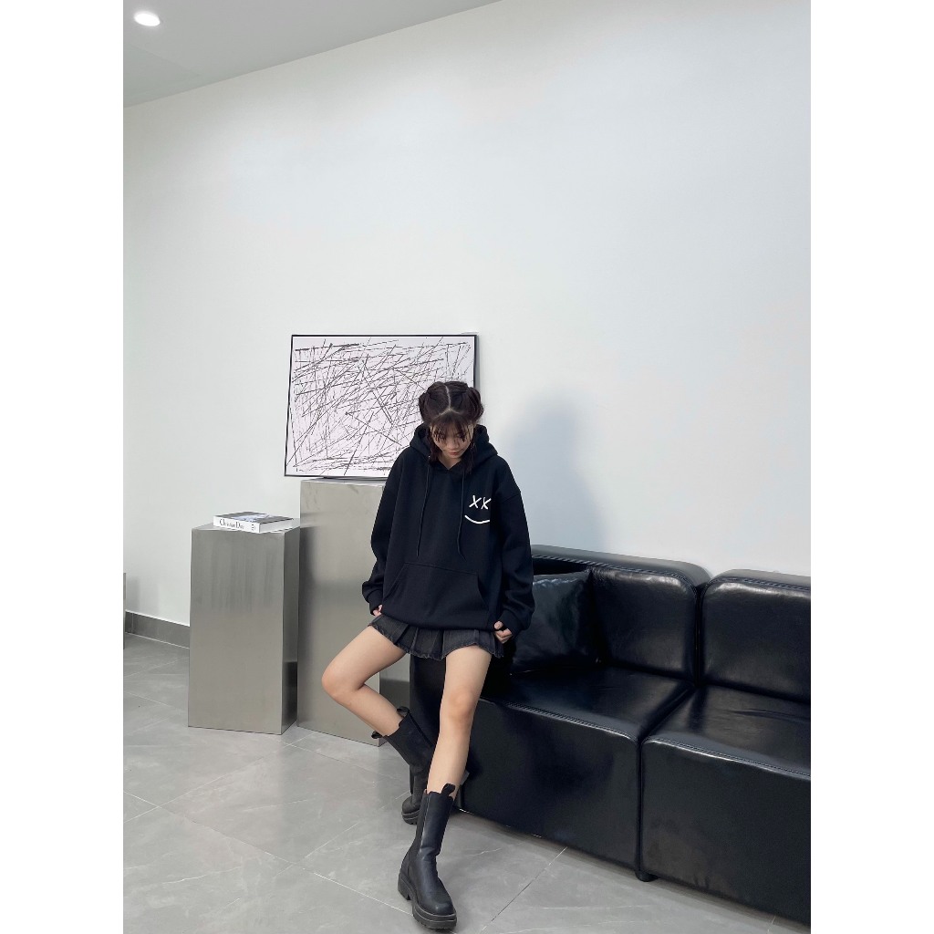 Áo Hoodie nỉ bông WALLS dày dặn, mũ 2 lớp, không xù lông phong cách đường phố, năng động _BOINUNISEX