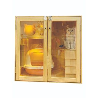 Nhà gỗ cho mèo - chuồng mèo villa ms016 thương hiệu doan_design201
