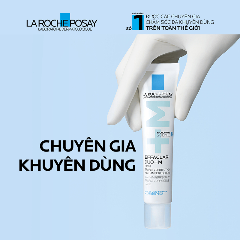 Kem dưỡng giảm mụn nhanh sau 8 giờ La Roche-Posay Effaclar Duo+ M 40ml