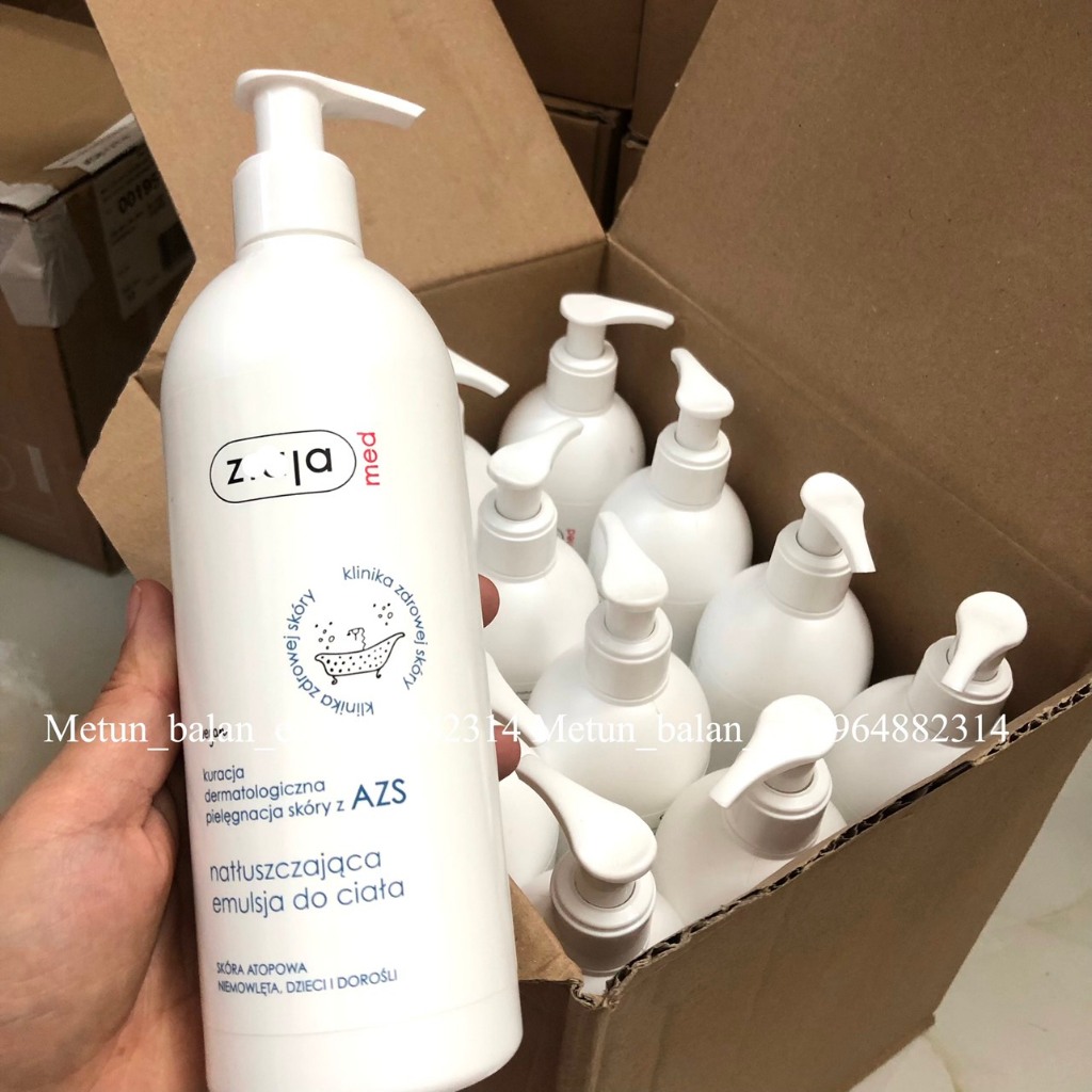 Nhũ tương dưỡng thế mềm mượt da toàn thân zia ja Med Atopy 400ml