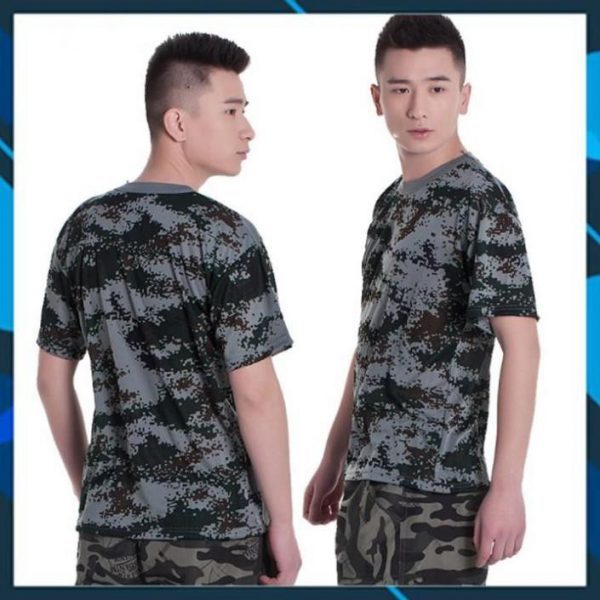 Áo Thun Nam Lính Mỹ – Áo Phông Nam cotton Quân Đội Rằn Ri