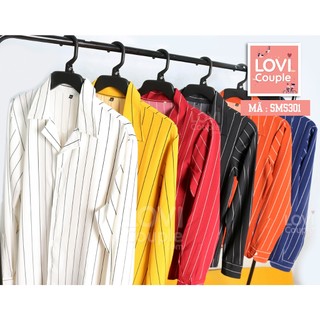 Áo Sơ Mi Sọc Tay Dài Unisex