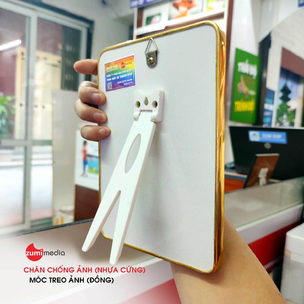 Mẹ Quán Thế Âm Bồ Tát 8 - Tranh Gỗ Tráng Gương