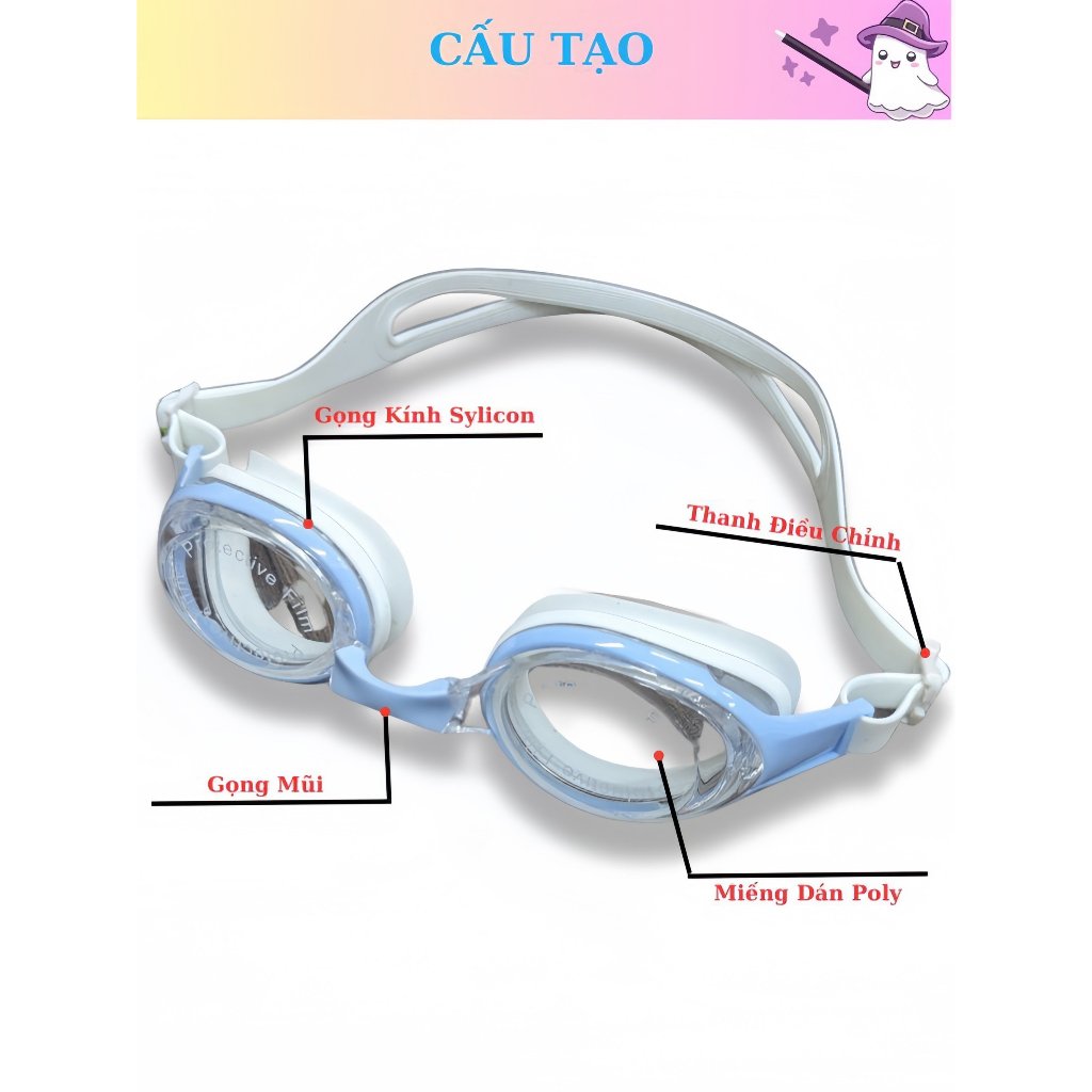 Kính bơi tráng gương YouYou Tặng hộp Kính Bơi Trẻ Em Cao Cấp Chống Nước An Toàn Cho Bé Hãng RICHKIDS