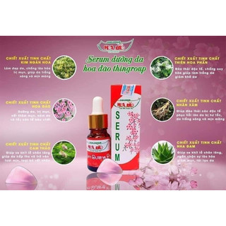 Serum dưỡng da- Hoa Đào se khít lỗ chân lông và phục hồi da Hoa Đào 12ml Chính Hãng