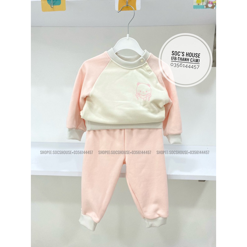 Bộ nỉ dày cho bé từ 8-16kg