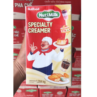 Creamer nuti 1284g, sữa đặc có đường nuti hộp giấy 1,284kg