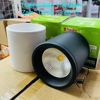 Đèn ống bơ led lắp nổi , Đèn ống bơ Downlight nổi trần trang trí 10W,12w,15w Chính Hãng Rạng Đông