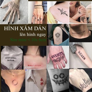 [Đọc kỹ mô tả] Hình dán tạm thời style kì bí, chất hottrend, halloween BST N Q F. Tatoo sticker mini < 10x6cm