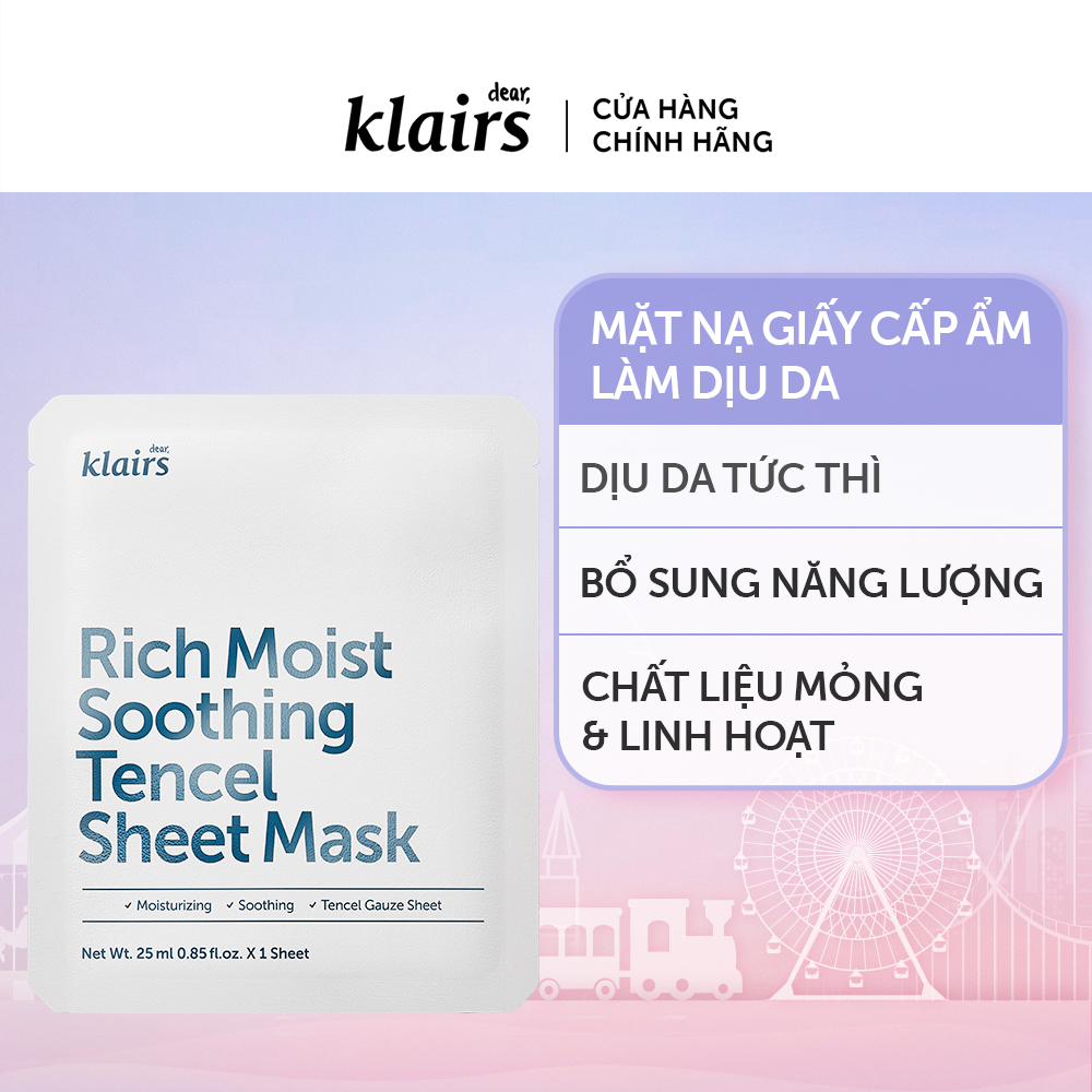 [ HÀNG TẶNG KHÔNG BÁN ] 1 Mặt nạ Dear Klairs Sheet Mask 25ml ( MIDNIGHT HOẶC RICH MOIST)