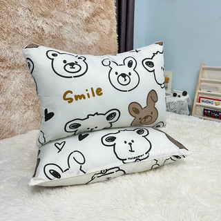 Vỏ gối đầu cotton poly 45x65cm
