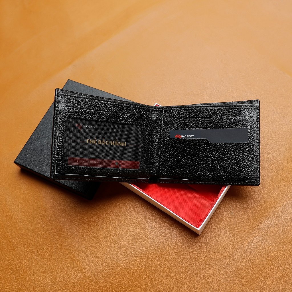 Ví Nam Da Thật Dập Vân Cao Cấp CS01 dáng ngang bảo hành 12 tháng