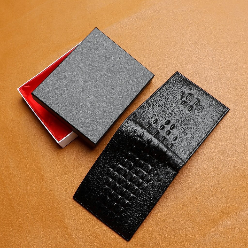 Ví Nam Da Thật Dập Vân Cao Cấp CS01 dáng ngang bảo hành 12 tháng