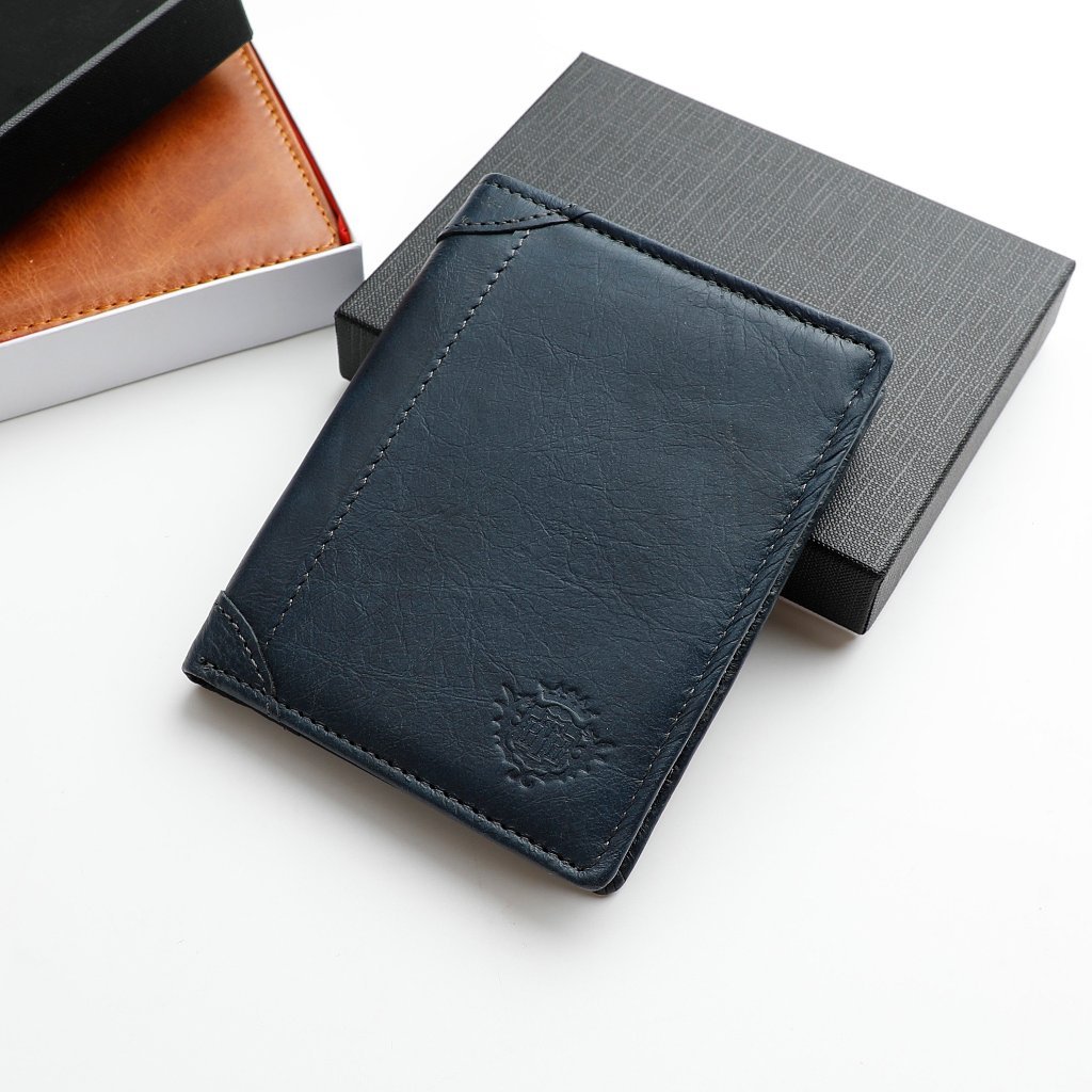 Ví Nam Đứng Da Bò Thật Dáng Đứng Chính Hãng| VT03