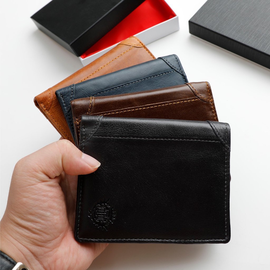 Ví Nam Đứng Da Bò Thật Dáng Đứng Chính Hãng| VT03