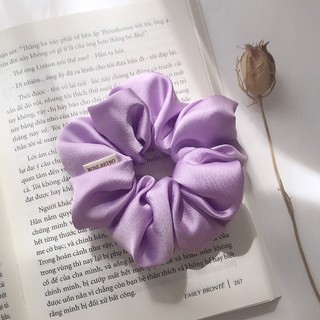 Scrunchies tone màu TÍM - Cột Tóc Vải Handmade By Rosé.retro