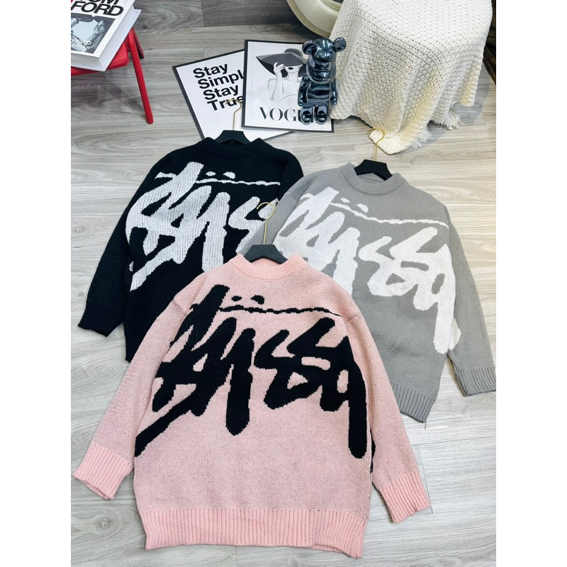ÁO LEN CHỮ SWEATER QC IN 2 MẶT