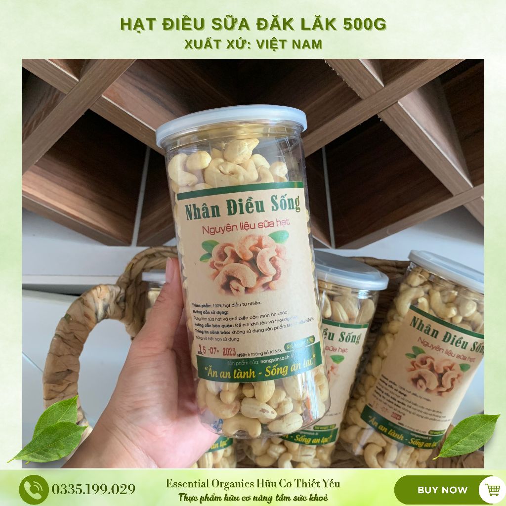 Hạt điều Đăk Lăk hàng sạch an toàn cho gia đình