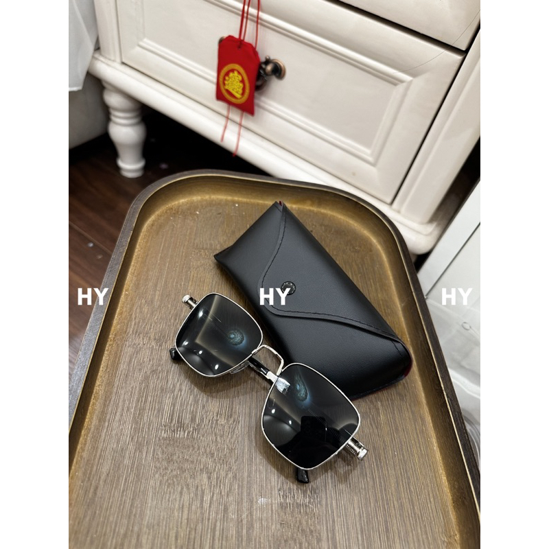 KÍNH RÂM UK THỜI TRANG GỌNG BẠC-kèm bao da