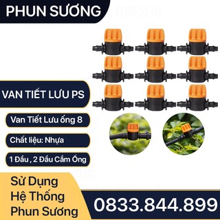 Van Điều Áp Phun Sương, Combo 10 Cái Van Điều Áp Phun Sương Hai Đầu Cắm Ống 6x8mm