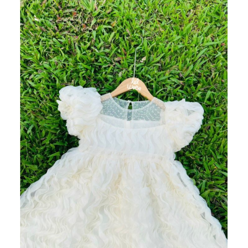 Đầm váy ren công chúa tiểu thư cao cấp haivanco 10 đến 40 kg đi tiệc đi chơi  đều đẹp chất ren mềm mại thoáng mát