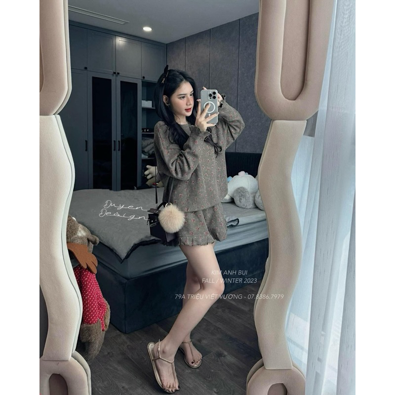 Set len tăm hoa nhí cho mùa thu đông