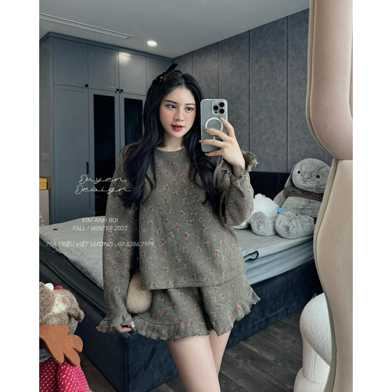 Set len tăm hoa nhí cho mùa thu đông