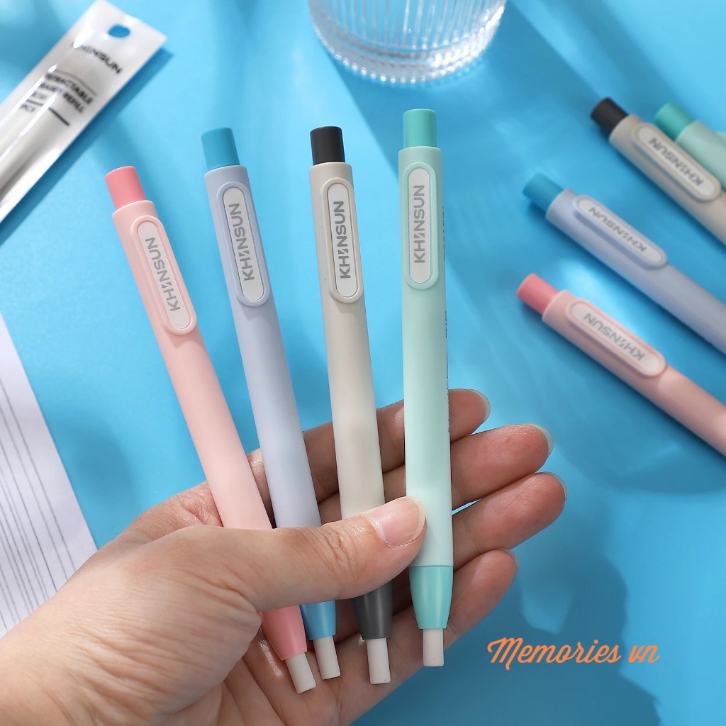 Tẩy chì 2B dạng bút bấm Khinsun sẳn gôm 5mm - Dụng cụ tập vẽ cho trẻ em / hoc sinh - có lõi gôm thay - nhiều màu - RE150