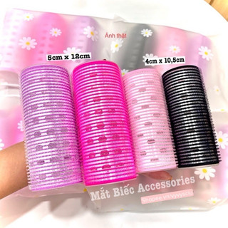Lô uốn tóc lớn size to tự dính lõi nhôm chuẩn Hàn Quốc 5x10,5cm