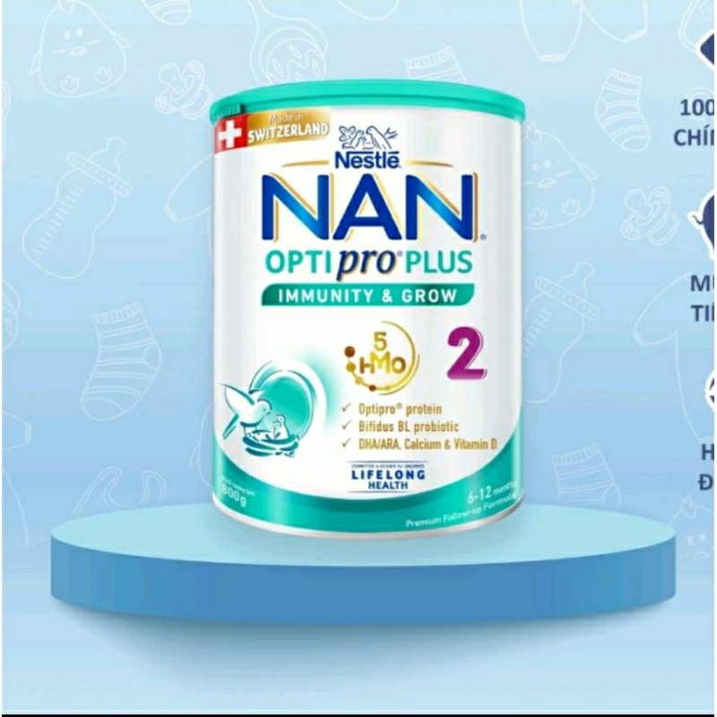 Sữa bột Nan Optipro plus số 2 850g
