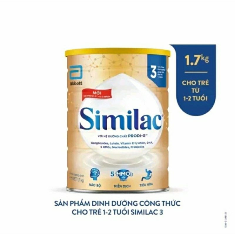 Sữa bột Similac HMO 3 1,7kg (01/2026)