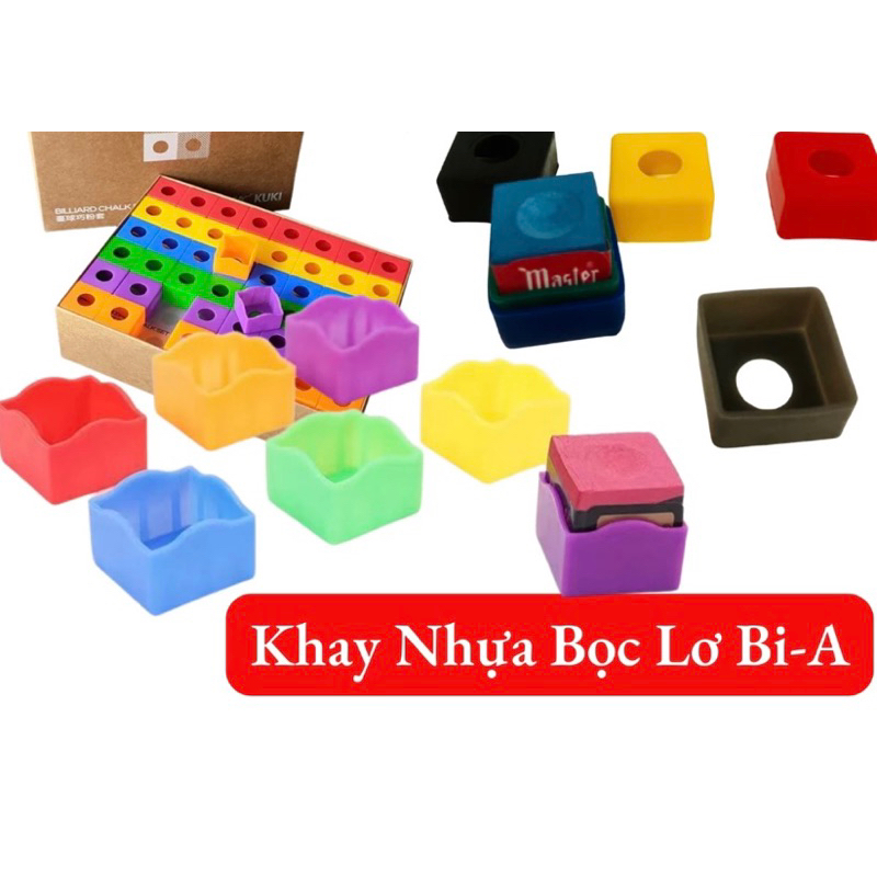 Khay nhựa bọc lơ Bi-a Bida - Chụp Lơ Bida Đế Nhựa Bọc Bảo Vệ Lơ Bi A