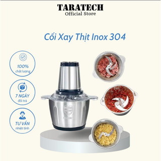 Máy Xay Thịt Cối Inox 4 Lưỡi Đa Năng Dung Tích 2L, Công suất 250W, Xay Các Loại Thực Phẩm Siêu Bén - TR TARAA
