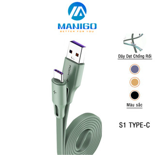 Dây sạc Type C chính hãng Rockspace S1 dây dẹt chống dối, sạc nhanh ổn định - bảo hành 12 tháng