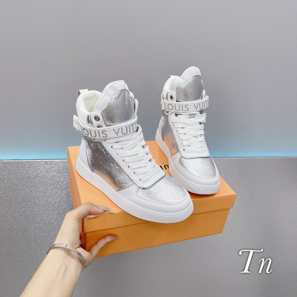 GIÀY THỂ THAO LV CAO CỔ PHỐI BẠC