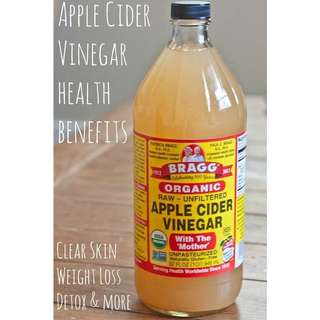 [Chai to Date 2028] Giấm táo hữu cơ, mặt nạ đất sét, giấm táo giảm cân Bragg 946ml