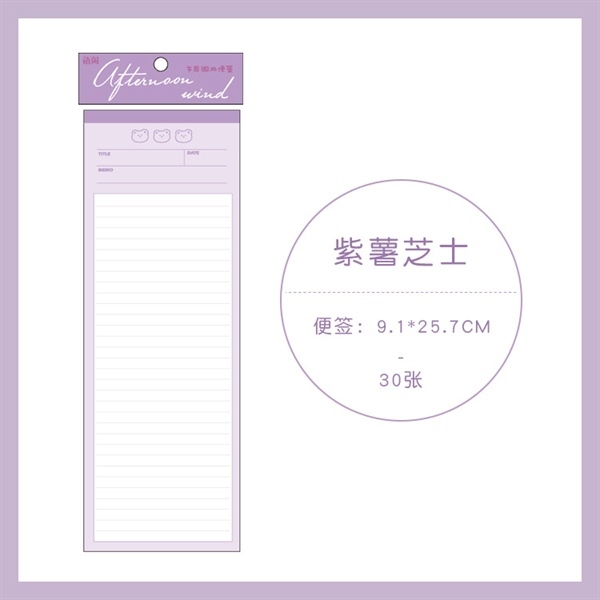 Giấy note ghi chú tiện dụng màu pastel