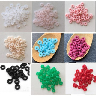 Một cặp chốt cao su chặn chống trượt rớt vòng charm