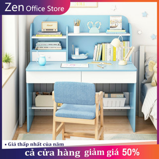 ZEN Bàn làm việc Bộ bàn học chống gù gỗ tự nhiên cao cấp nâng thiết kế phong cách Bắc Âu Sáng Tạo Và Tiện Ích Sáng Tạo