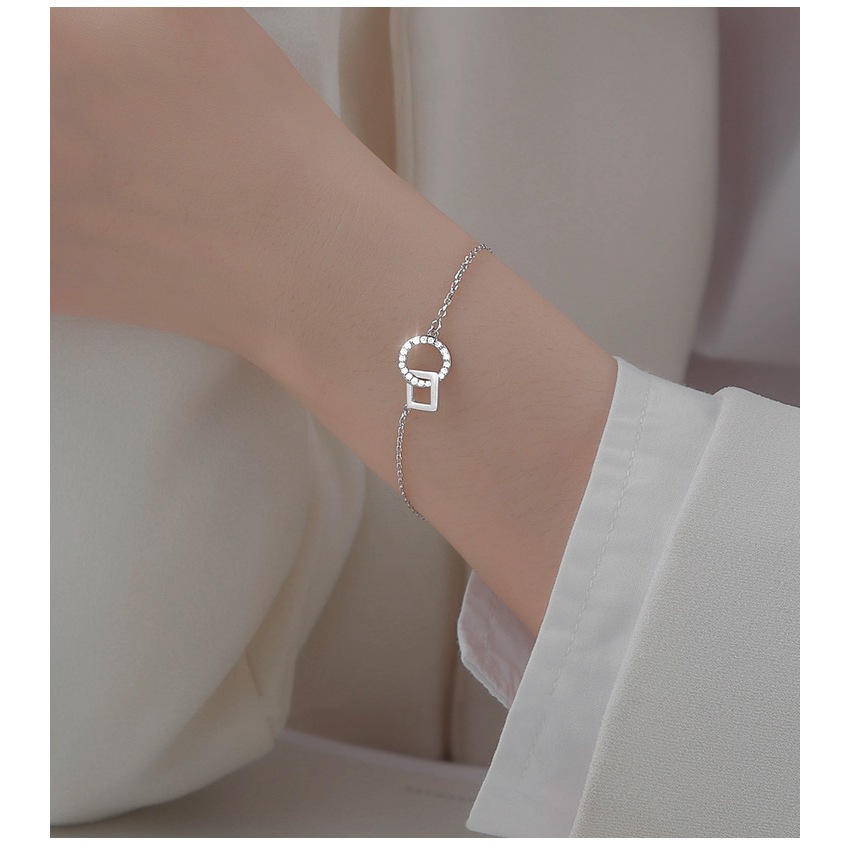 Vòng Đeo Tay Mạ Bạc Phong Cách Hàn Quốc Cho Nữ Sinh V35