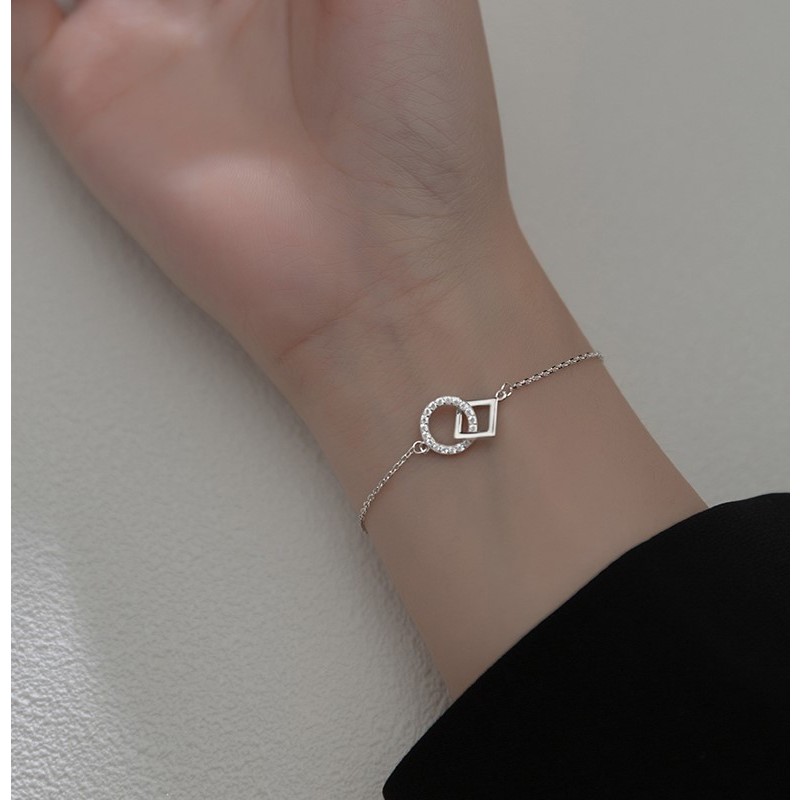 Vòng Đeo Tay Mạ Bạc Phong Cách Hàn Quốc Cho Nữ Sinh V35